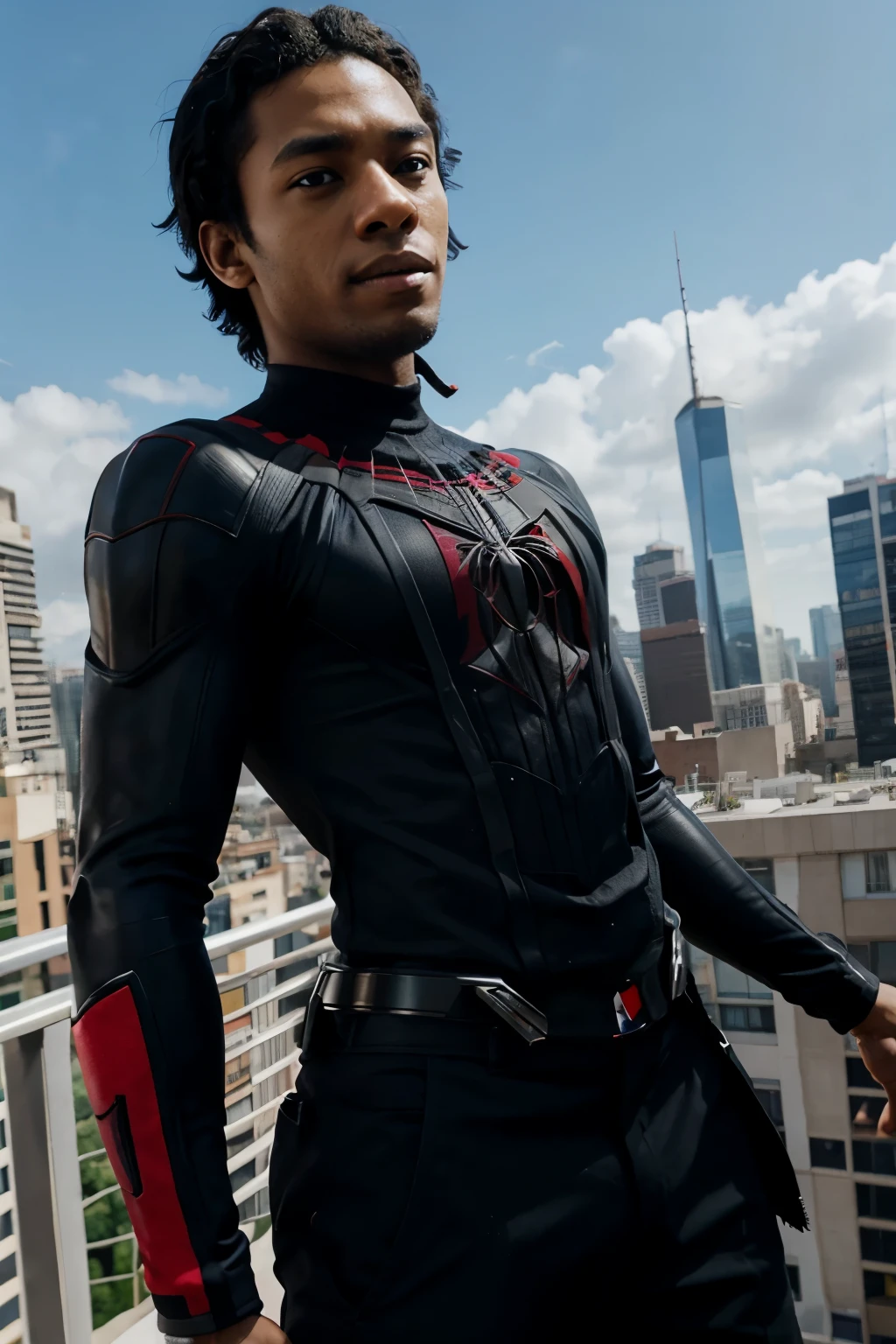 Miles morales lutando contra home terra
