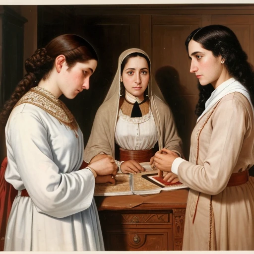 group of jew sefardi mens and womens gathered, focus on face.