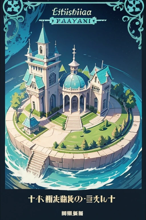 fantasy world, estilo isekai de anime, zona de comercio en la playa, estilo pixel art