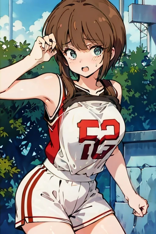  sweating, basketball jersey, sexy