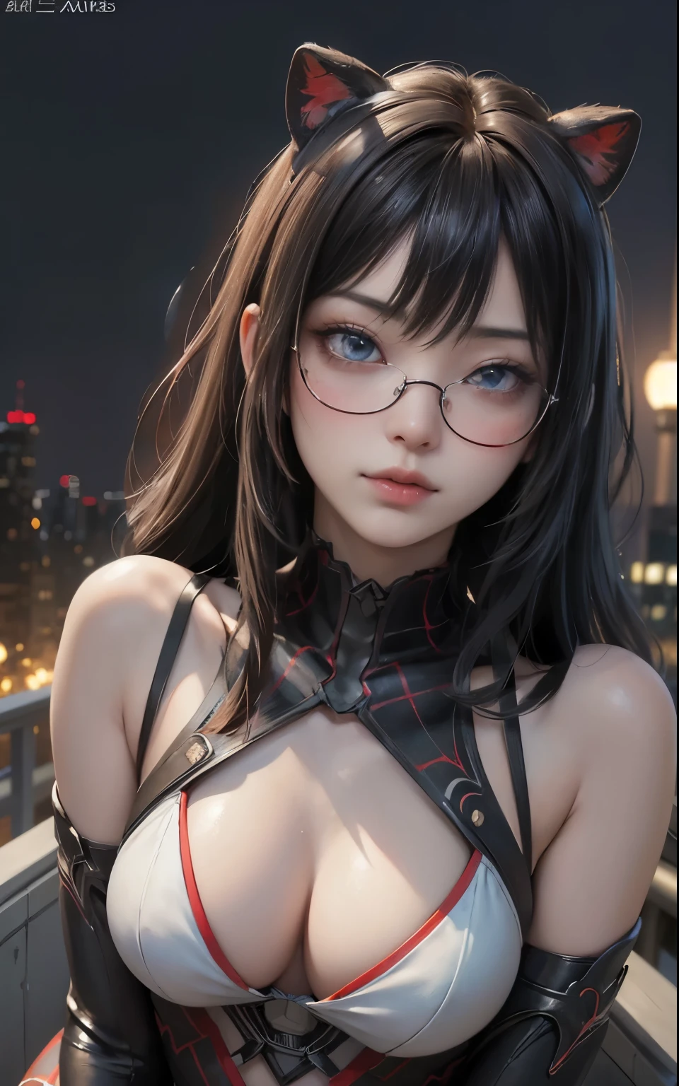 (One girl:1.3), alone, (((Very Detailed face)))), ((Very detailedな目と顔)))), beautifulディテールの目, Body parts__, Official Art, Unified 8k wallpaper, Very detailed, beautiful and beautiful, beautiful, masterpiece, 最high quality, original, masterpiece, Ultra HD Photos, 最high quality, Ultra-high resolution, Realistic realism, sunlight, Full body portrait, Great beauty, Dynamic pose, Delicate face, Vivid eyes, (from the front), She's wearing a Spider-Man suit, Red and black color scheme, Spider, Very detailedな都市の屋根の背景, rooftop, Overlooking the city, Detailed face, Detailed, intricate and busy background, Messy, nice, milky, Very detailedな肌, Realistic skin detail, Visible pores, Clear focus, Volumetric Fog, 8K Ultra HD, Digital SLR, high quality, Film Grain, Fair skin, Photorealistic, Lomography, Future dystopian megalopolis, translucent、(There was magic all around her.:1.3), Backlight, (Bright light:1.2), (Improvement of quality:1.4), (最high qualityのリアルなテクスチャスキン:1.4),