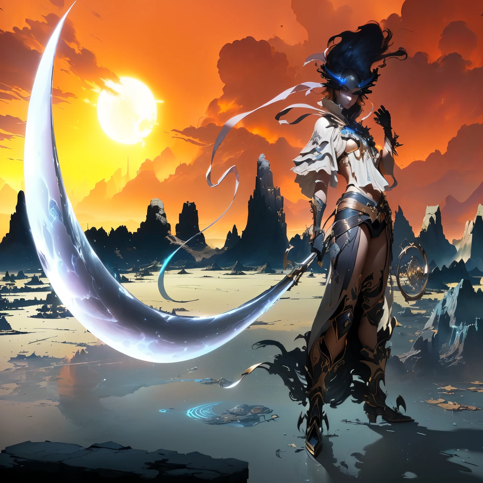 masterpiece, best quality, (extremely detailed CG unity 8k wallpaper), (best quality), (best illustration), (best shadow), absurdres, realistic lighting, (Abyss), beautiful detailed glow, art by PeterMohrBacher,