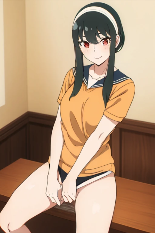 (masterpiece, highest quality: 1.2), alone, 1 girl, alone, panties,,black,string panties,Sailor suit,your heather, smile, Mouth closed, View audience, Long black hair, head band, Earrings, Big Breasts, Medium Waist, Medium Hips, wide thighs, Embarrassing, charm, smiling with her Mouth closed, Good move....., Excellent anatomy,panties,Browsing Caution,classroom,,Sailor suit,,(((pantiesの中に手を入れて))), (( Masturbating by touching the vagina with your fingers)), love juice spilling on the floor, liquid splashing from girl'Between the legs,whole body,Browsing Caution,Sitting at a desk,love juice spilling on the floor, liquid splashing from girl'Between the legs,