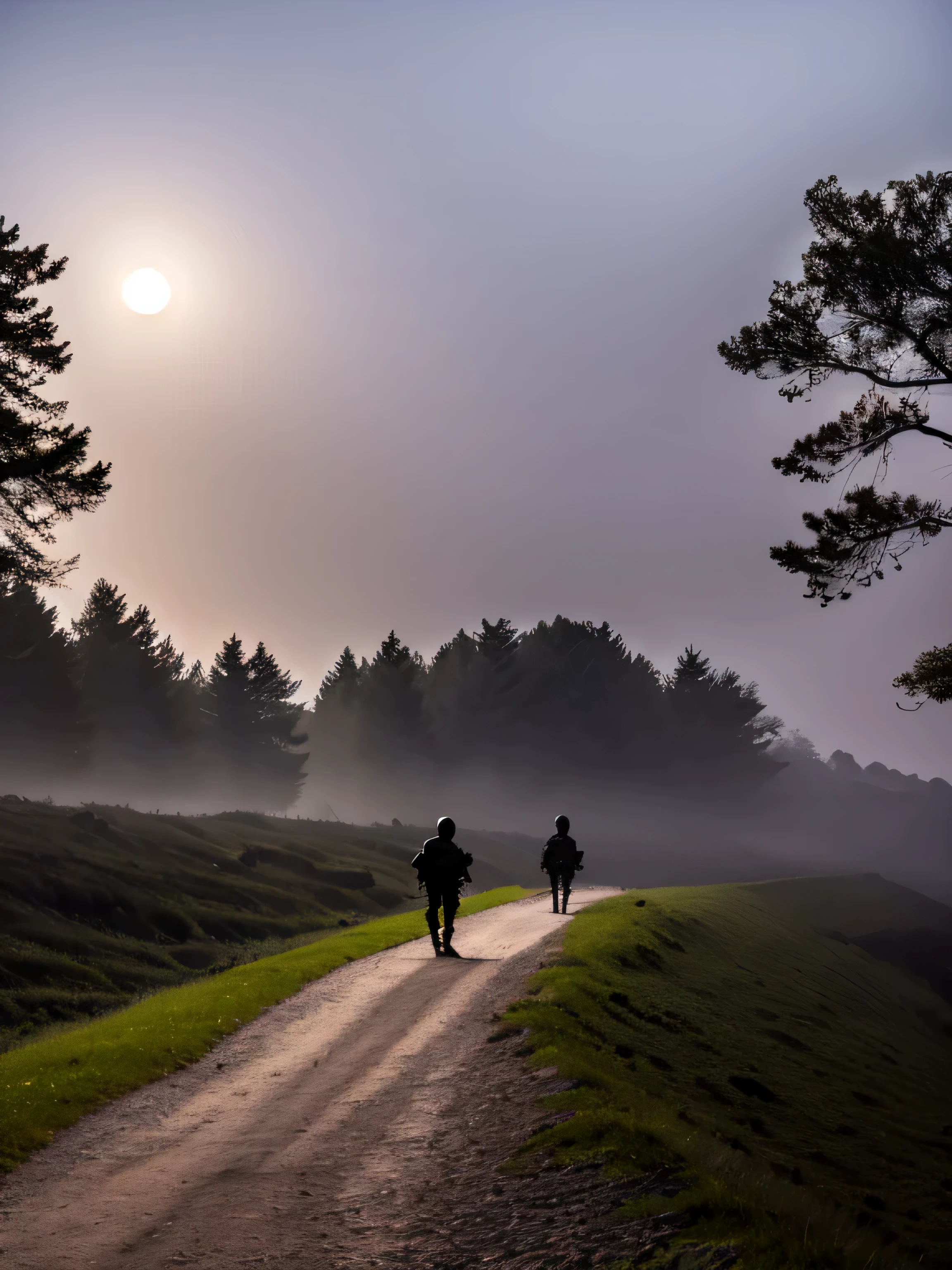 Best quality,4k,8K,a high resolution,masterpiece:1.2,ultra detailed,realistic:1.37,Man,Walking alone,To the moon,on the battlefield,In the woods,Moonlight night,Lush greenery,Majestic trees,Shadows and silhouettes,foggy atmosphere,hauntingly beautiful,ominous atmosphere,dark clouds,remnants of the war,Faint starlight,Cracked Ground,remnants of destruction,solemn expression,decisive step,Heavy armor,Torn clothes,moonlight reflects off the armor,whisper of the wind,mysterious figures, lurking in the shadows,secrets of the past,peaceful, but creepy,The contrast of light and darkness,Brooding mood,dark and brooding color palette,subtle shades of red and blue,ethereal glow,Mystical Energy,Breathtaking beauty