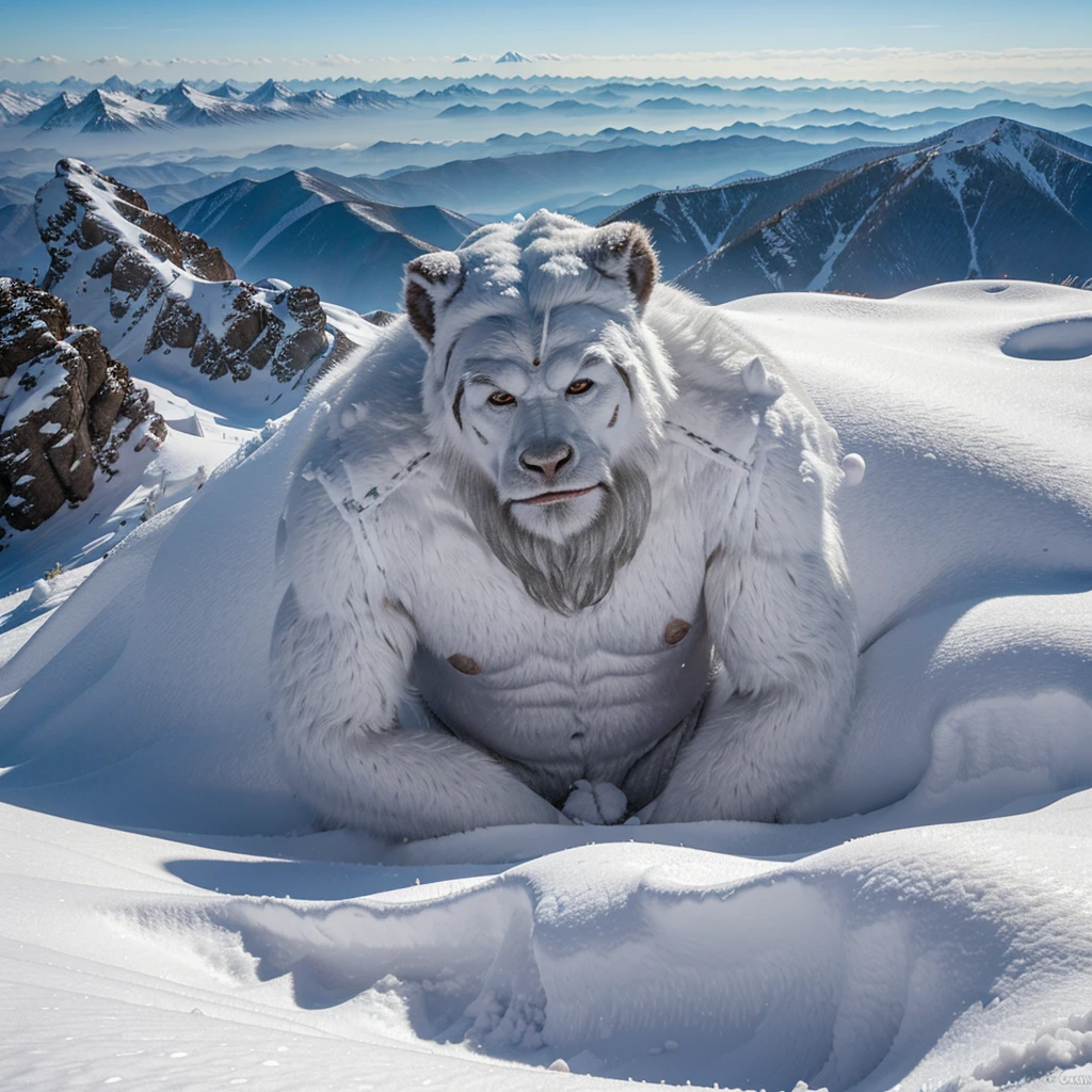 There's a myth that a Yeti lives on the mountain peak.