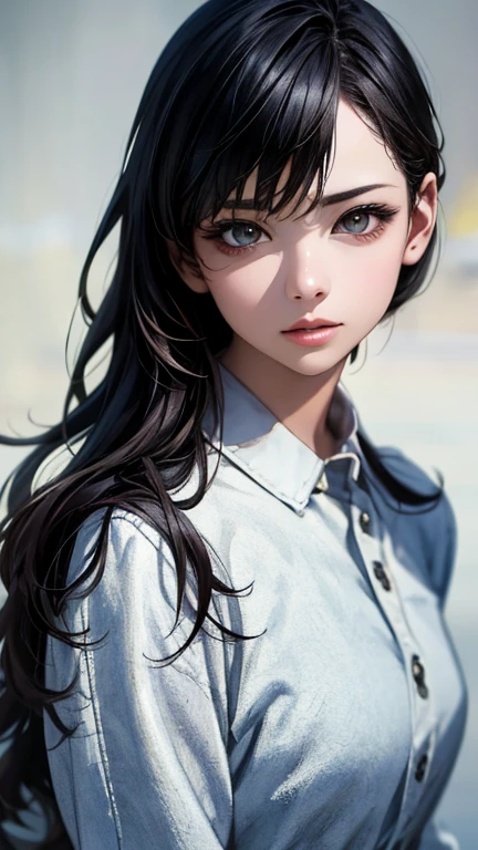 (hig彼st quality、8k、32k、masterpiece)、(Realistic)、(Realistic:1.2)、(High resolution)、Very detailed、Very beautiful face and eyes、1 girl、Round and small face、Tight waist、Delicate body、(hig彼st quality、Attention to detail、Rich skin detail)、(hig彼st quality、8k、Oil paint:1.2)、Very detailed、(Realistic、Realistic:1.37)、Bright colors、Full Body Shot