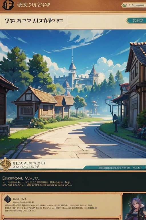 fantasy world, estilo isekai de anime, zona de comercio en la playa, estilo pixel art
