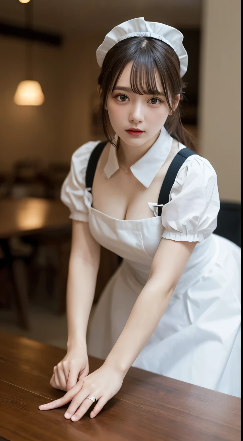 Tabletop, highest quality, figure, Very detailed, In detail, High resolution, 8k wallpaper, Perfect dynamic composition, Maid clotheaid、