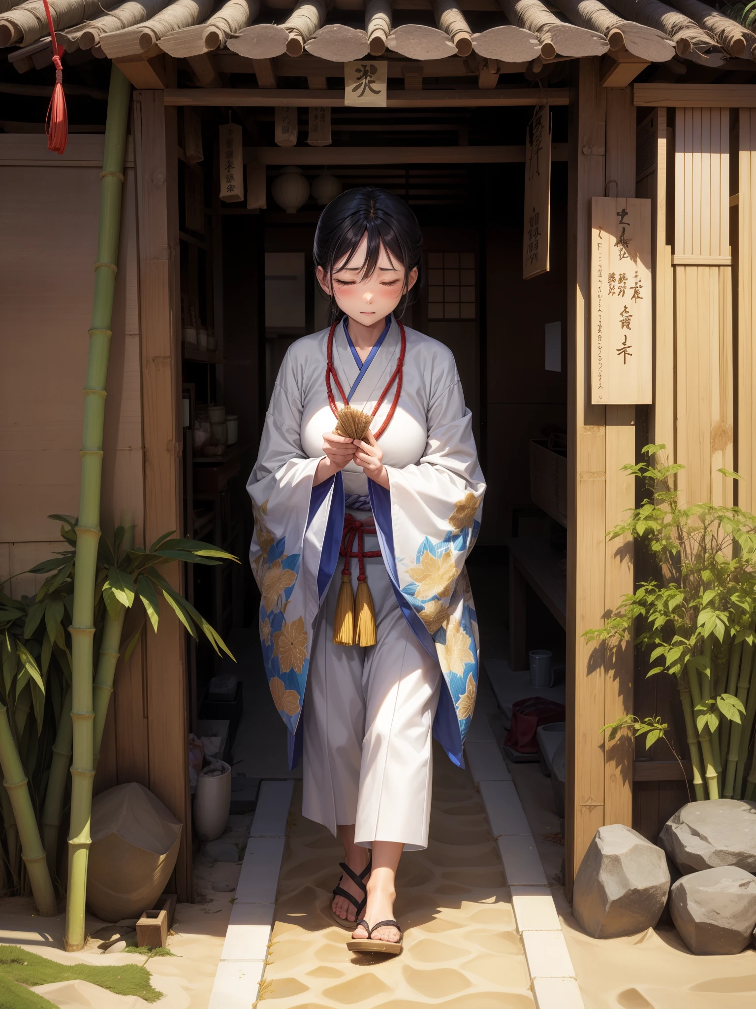 Sunakakeba-ba-hsien、A monster that throws a lot of sand、Sand Digging Granny（It means &quot;old woman throwing sand&quot; in Kansai dialect.）Just saying、An old woman lived in a corner of a bamboo grove in what is now Oiwake-cho.、They threw sand at villagers passing by.。Therefore、Children「If you go through this bush、Sand is poured on。Sand Digging Grannyがおるわいなぁ。」They used to play together by tearing off bamboo leaves from the bamboo grove and throwing them at each other.[10]。Someone threw sand from the river、He said that when he hit the sand, he couldn&#39;t walk and he felt unwell.、At Hirose Shrine, sand represents rain.「Sand-throwing Festival」This is a rain-making ritual.、Throwing sand at each other「Sunakakeba-ba-hsienだ」