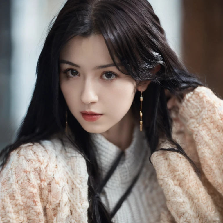 (realistic、masterpiece、Best Quality、8K、highres、high resolution:1.3)、1 girl、pale white skin、looking at viewers、super fine face and eyes、upper body、