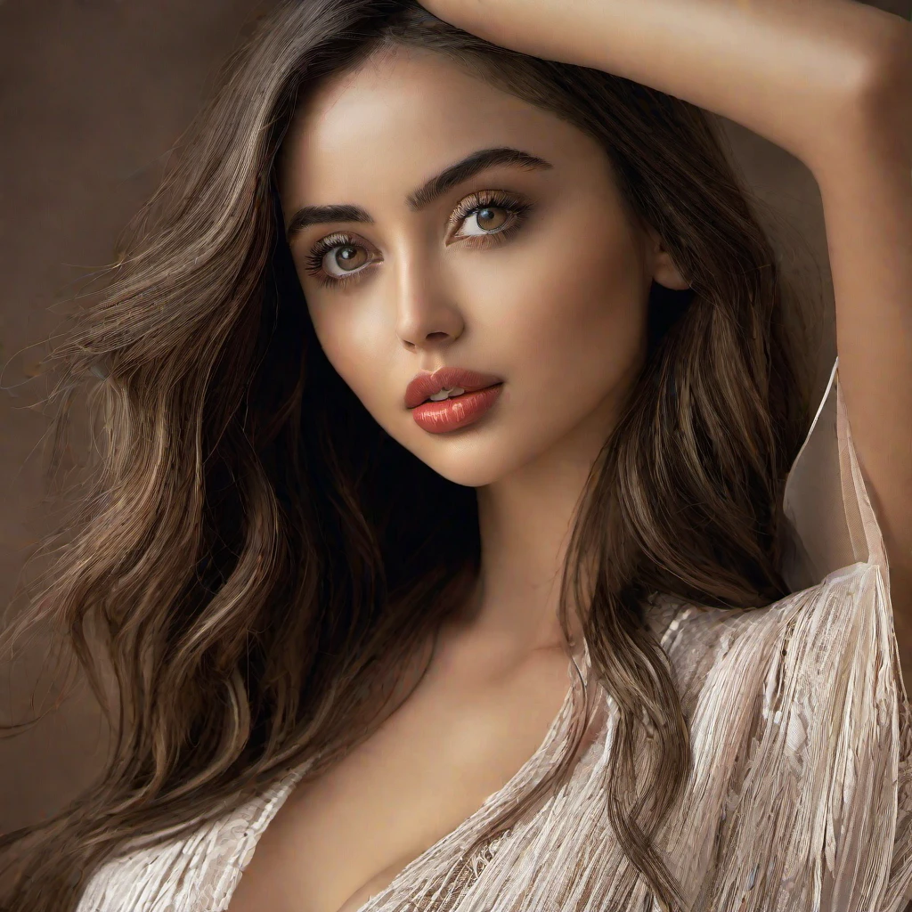 (masterpiece, best quality:1.2), 1girl, solo, portrait, arafed woman, photo of a beautiful woman, portrait sophie mudd, ana de armas portrait, portrait of a beautiful model, beautiful female model, sexy girl with hazel eyes, gorgeous woman, beautiful detailed body and face, 50mm portrait, portrait of ana de armas