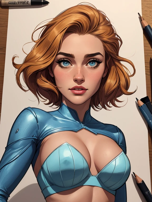 um desenho de uma mulher com uma fantasia maravilhosa posando para uma foto, artgerm e lois van baarle, German style art, Steven Artgerm Lau, estilo ivan talavera e artgerm, Artgerm e Warren Louw, estilo artgerm, artgerm extremamente detalhado, quadrinhos artgerm, graphic artist artgerm