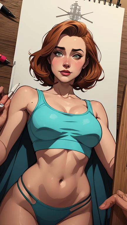 Personagem mulher estilo atompunk Fallout 4 cabelos pretos atriz Ella Purnell com marcas de guerras Imagem de desenho animado de uma mulher .Ilustracaoo estilo desenho animado, estilo de arte dos desenhos animados, estilo de arte dos desenhos animados, digital illustration style, estilo atompunk design de personagens altamente detalhado, arte digital detalhada coragem,actress Ella Purnell Forest fan art, Design de cabelos pretos personagens de retrato, beautiful digital illustration, retrato de alta qualidade, Arte em quadrinhos, mulher jovem cabelo com transas lindas . Eyelined eyes Medium large bust and wonderful sexy clothes. image expression of sexual desire from waist to head illustration atompunk style Fallout 4 The perspective is from below, enfatizando a majestade e o poder da Gigante."atriz Ella Purnell cabelos pretos