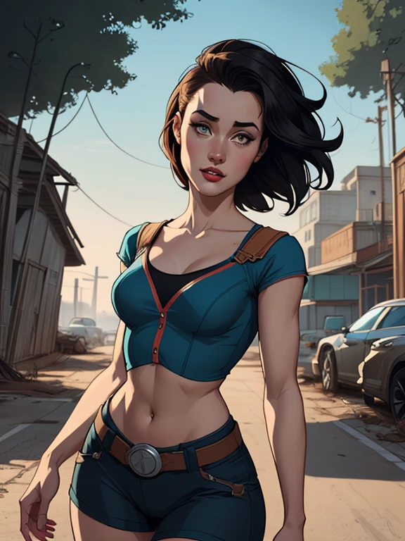 Jeday style warrior female character armed with a .38 revolver Western style atompunk Fallout 4 Jennifer Connelly le with war scars Cartoon image of a woman .Ilustra??o estilo desenho animado, estilo de arte dos desenhos animados, estilo de arte dos desenhos animados, digital illustration style, estilo atompunk design de personagens altamente detalhado, arte digital detalhada coragem, Forest fan art, Design de personagens de retrato, beautiful digital illustration, retrato de alta qualidade, Arte em quadrinhos, mulher jovem cabelo com transas lindas . Queen Anna of ArendelleBeautiful lined eyes Medium large bust and wonderful sexy clothes. image expression of sexual desire from waist to head illustration Queen Anne of Arendelle atompunk style Fallout 4 The perspective is from below, enfatizando a majestade e o poder da Gigante." armed with a 38 western style revolver with a 38 revolver in her hands jeday style warrior in summer clothes on the beach artwork, melhor qualidade,Cartoon style digital illustration style Jill Valentin resident Evil (papel de parede extremamente detalhado da unidade CG 8k), (melhor qualidade), (best illustration), (melhor sombra), absurdos, Realistic lighting, (Abismo), lindo brilho detalhado, arte de , Cartoon style digital illustration style artgermstyle Cartoon style digital illustration