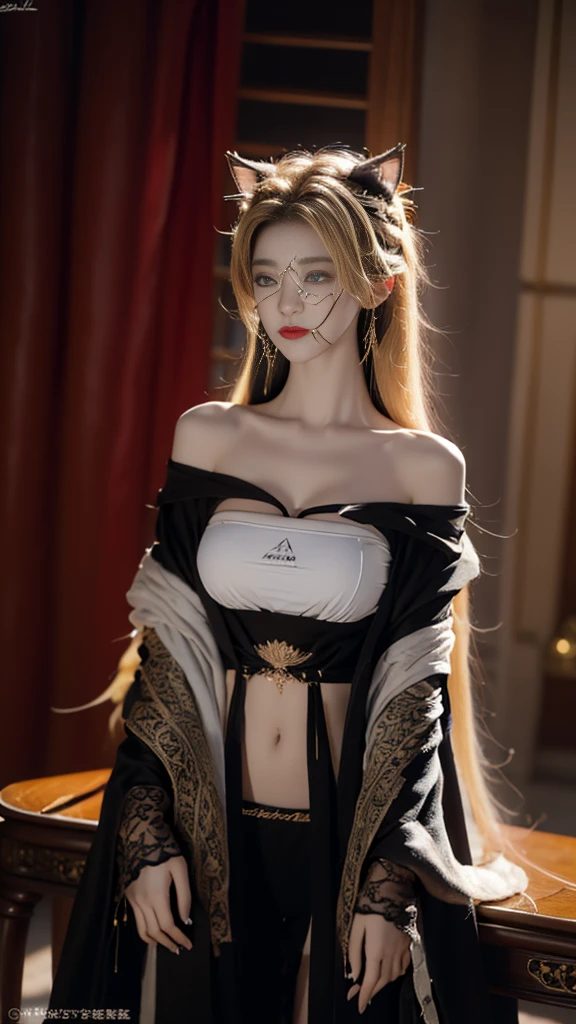 1. European and American vampires:Royal sisters,Awesome,Magic Tinodel,Thin!!!,Fair and smooth skin,curls,comb blond hair,腿Thin长,Wearing a black Leglack shirt,Showing her belly,Lace短裤,similarity,Oval face,Blue pupils,Red lips,Wearing cat ears on the chest,Wear a black tie,Dealing cards at a casino table,Full of wildness,Leopard,Thin,Thin,Lace,Nine-tailed Fox,Unbutton the robe,contact lenses,Cat's Eye,Cold and domineering lady,Double eyelids,Good temper,full,Hair curls naturally,Wear a tie,bushing,No facial hair