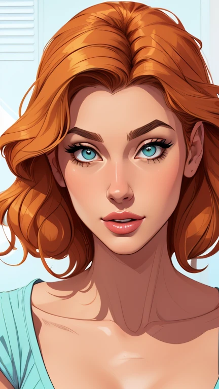 Female character in IElla Purnellstyle Cartoon style digital illustration art style cartoon picture of a woman .Ilustra??o estilo desenho animado, estilo de arte dos desenhos animados, Ella Purnellstyle Cartoon style digital illustration artgerm stylecartoon art style, digital illustration style, design de personagens altamente detalhado, arte digital detalhada coragem, Forest fan art, Design de personagens de retrato, beautiful digital illustration, retrato de alta qualidade, Arte em quadrinhos, mulher jovem cabelo com transas lindas . Beautiful lined eyes Medium large bust and wonderful sexy clothes. image expression of sexual desire from the waist to the illustration Ella Purnellstyle Cartoon style digital illustration artgerm style