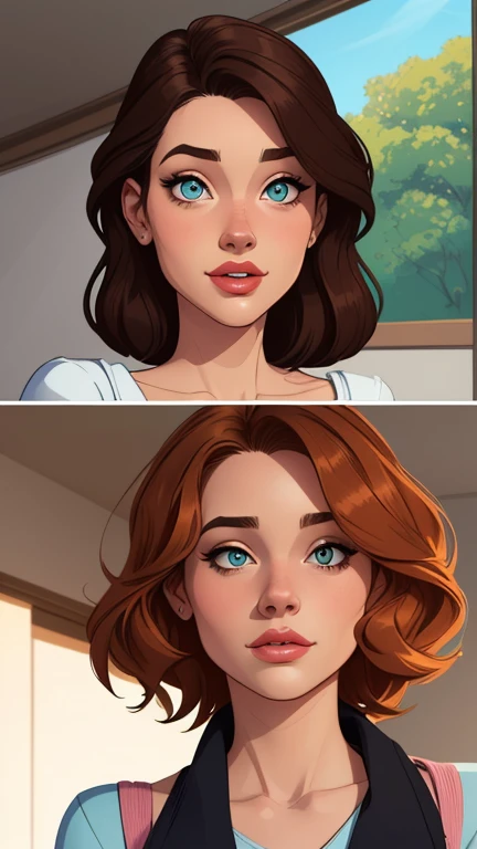 Female Character in Cartoon Style Digital Art Style Illustration Cartoon image of a woman .Ilustra??o estilo desenho animado, estilo de arte dos desenhos animados, Ella Purnel lestilo Cartoon style digital illustration artgerm style cartoon art style, digital illustration style, design de personagens altamente detalhado, arte digital detalhada coragem, Forest fan art, Design de personagens de retrato, beautiful digital illustration, retrato de alta qualidade, Arte em quadrinhos, mulher jovem cabelo com transas lindas . Beautiful lined eyes Medium large bust and wonderful sexy clothes. image expression of sexual desire from the waist to the illustration Ella Purnellstyle Cartoon style digital illustration artgerm style