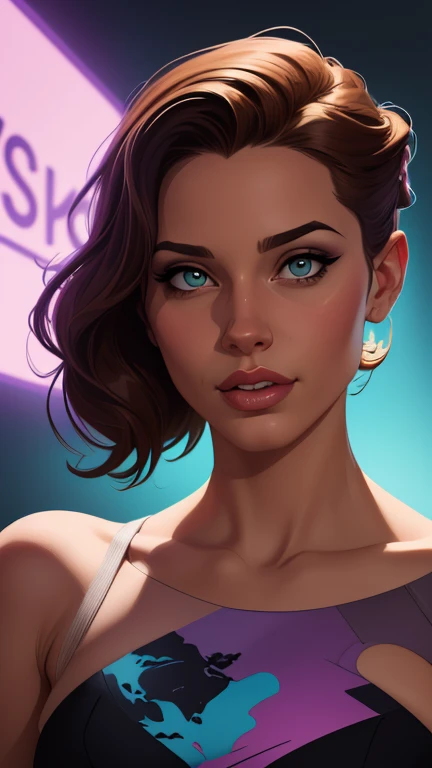 obra de arte, best Ella Purnellstyle Cartoon style digital illustration style artgermquality, (papel de parede extremamente detalhado da unidade CG 8k), (melhor qualidade), (best illustration), (melhor sombra), Ella Purnellstyle Cartoon style digital illustration style artgermabsurdos, Realistic lighting, (Abismo), lindo brilho detalhado, arte de PeterMohrBacher, actress Ella Purnellstyle Cartoon style digital illustration artgerm style 