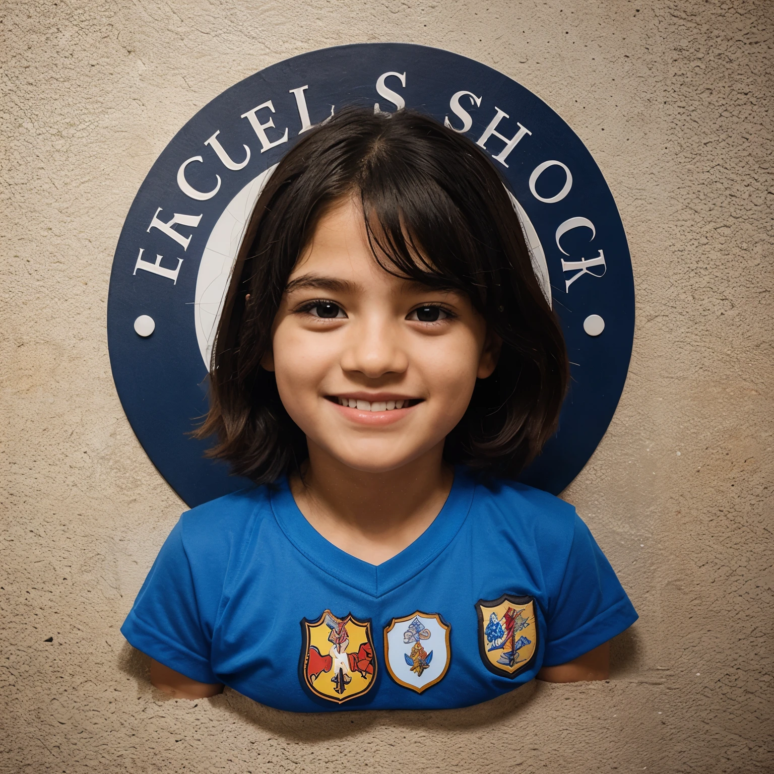 School logo design for special needs children, escrito "school kids" e embaixo o nome "LUHLOTHA"
