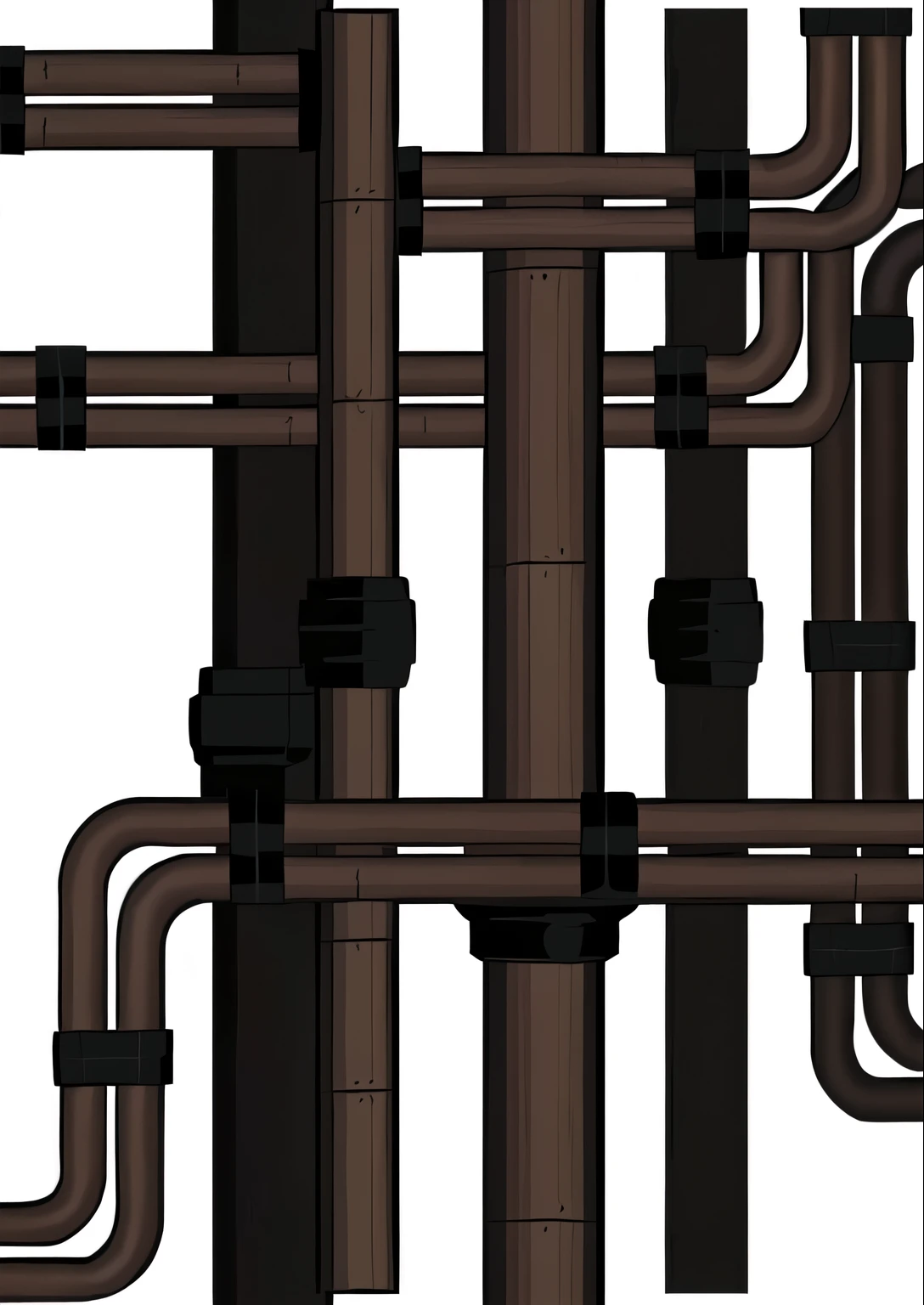 obra de arte, melhor qualidade, (papel de parede extremamente detalhado da unidade CG 8k), (melhor qualidade), (best illustration), (melhor sombra), absurdo detalhes, piping with various diameters and various sizes