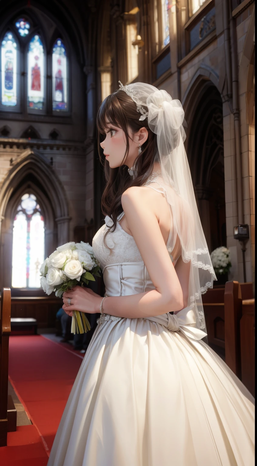 Bride and groom、church、wedding style、Second Dimension