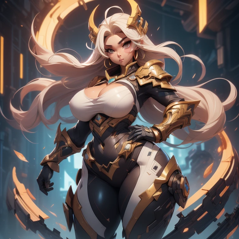 ((Unreal Engine 5)), Realistic rendering, Excellent, (Sagging breasts、Cleavage, cleveage、Thick thighs)), Perfect body, ) (full-body tights:1.2), (Breastplate), (rudder), Looking at the camera, 1girl standing in the studio, Pretty Face, (Korean makeup), Hybrid, (Photorealism:1.2), Surreal ultra high definition face, (Huge fake:1.4), (:1.1), (Muscle Abs), (Big Ass), (Wide hips), (Thick thighs), Slim waist, Hourglass figure, Half Body, ((glowing skin)), ((Glowing skin)), 現實Perfect body, ((Her body is sexy)), ((Cleansing the skin)), Reality, Bokeh, Motion Blur, masterpiece, high resolution, 1080p, Super Detail, textured skin.