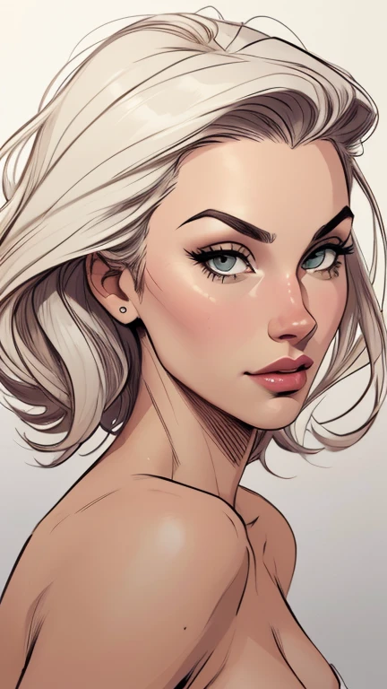 estilo de desenho animado:1.2), os west velho oeste mulher brasileira draw ART Artline fundo branco mulher Imagem de desenho animado de uma mulher , roupas sensuais , garota super valente destemida , cartoon style illustration, estilo de arte dos desenhos animados, estilo de arte dos desenhos animados, digital illustration style, design de personagens altamente detalhado, arte digital detalhada fofa, City fan art, design de personagem retrato, beautiful digital illustration, retrato de alta qualidade, arte em quadrinhos, retrato do design do personagem, white background Busty without clothes and medium breasts female character cartoon style in Fallout 4 costume old west uniform old west