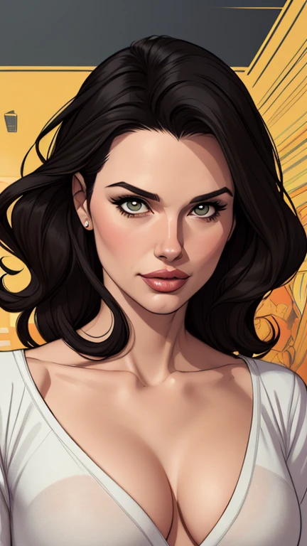 Personagem mulher ninja com marcas de guerras Imagem de desenho animado de uma mulher .cartoon style illustration, estilo de arte dos desenhos animados, estilo de arte dos desenhos animados, digital illustration style, design de personagens altamente detalhado, arte digital detalhada coragem, Forest fan art, Design de personagens de retrato, beautiful digital illustration, retrato de alta qualidade, Arte em quadrinhos, mulher jovem cabelo com transas lindas . Beautiful lined eyes Medium large bust and wonderful sexy clothes. image expression of sexual desire from waist to head illustration Jennifer Connelly sensualizing in hot poses