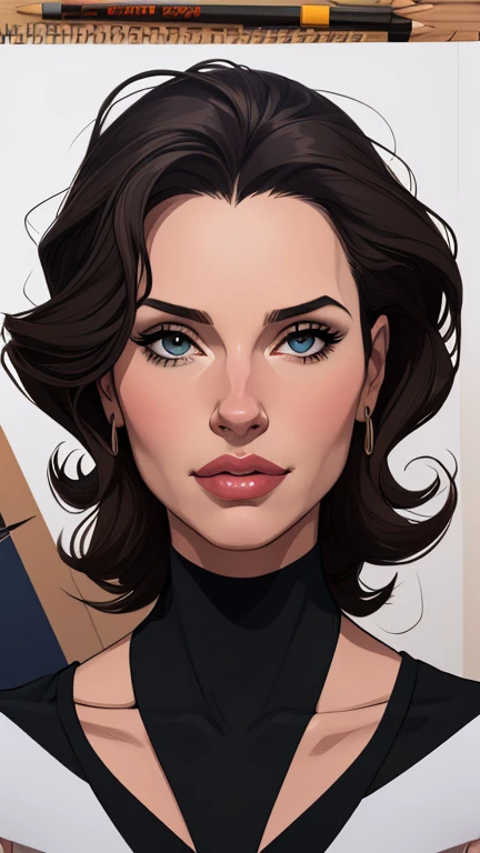 estilo de desenho animado:1.2), Geena Davis s Mulher brasileira desenho ART Artline mulher Imagem cartoon de uma mulher , roupas sensuais , garota super valente destemida , Ilustra??o estilo desenho animadocabelo preto ondulado, estilo de arte dos desenhos animados, estilo de arte dos desenhos animados, digital illustration style, design de personagens altamente detalhado, arte digital detalhada fofa, Fan art horror character design portrait, black curly hair digital illustration beautiful high quality portrait, arte em quadrinhos, retrato do design do personagem, Busty undressed and medium breasted cartoon style female character Geena Davis
