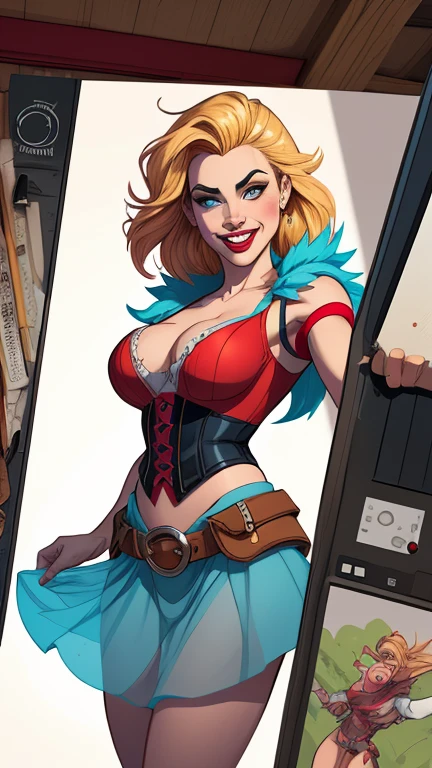 Woman character jeday style warrior armed with a 38 revolver western style atompunk Fallout 4 Jennifer Connelly le with marks of war Cartoon image of a woman .Ilustra??o estilo desenho animado, estilo de arte dos desenhos animados, estilo de arte dos desenhos animados, digital illustration style, estilo atompunk design de personagens altamente detalhado, arte digital detalhada coragem, Forest fan art, Design de personagens de retrato, beautiful digital illustration, retrato de alta qualidade, Arte em quadrinhos, mulher jovem cabelo com transas lindas . Queen Anna of ArendelleBeautiful lined eyes Medium large bust and wonderful sexy clothes. image expression of sexual desire from waist to head illustration Queen Anne of Arendelle atompunk style Fallout 4 The perspective is from below, enfatizando a majestade e o poder da Gigante." armed with a 38 revolver western style with a 38 revolver in her hands jeday style warrior in summer clothes on the beach Character wearing clothesCartoon style corsets hellish clothes Harley Quinn cartoon of a woman .cartoon style illustration, estilo de arte dos computadores roupas de vampira desenhos animados, estilo de arte dos desenhos animados, smile showing teeth Digital illustration style, design de personagens altamente detalhado, arte digital detalhada fantasia sensualizando Design de personagens de retrato, beautiful digital illustration, retrato de alta qualidade, Arte em quadrinhos, mulher jovem. expression of sexual desire white background