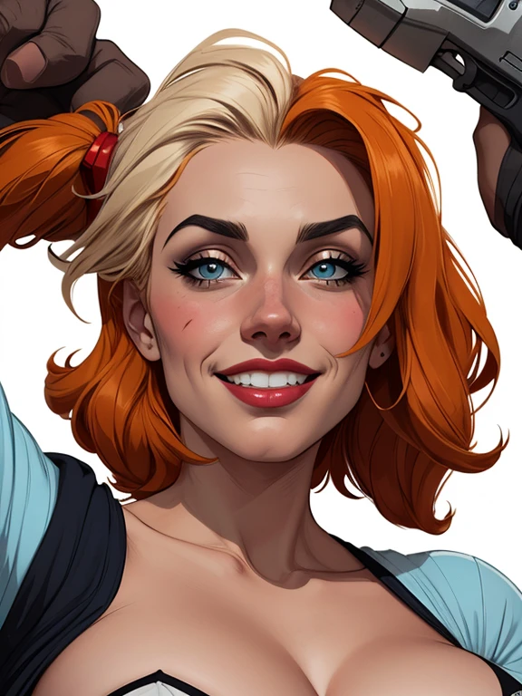 Woman character jeday style warrior armed with a 38 revolver western style atompunk Fallout 4 Jennifer Connelly le with marks of war Cartoon image of a woman .Ilustra??o estilo desenho animado, estilo de arte dos desenhos animados, estilo de arte dos desenhos animados, digital illustration style, estilo atompunk design de personagens altamente detalhado, arte digital detalhada coragem, Forest fan art, Design de personagens de retrato, beautiful digital illustration, retrato de alta qualidade, Arte em quadrinhos, mulher jovem cabelo com transas lindas . Queen Anna of ArendelleBeautiful lined eyes Medium large bust and wonderful sexy clothes. image expression of sexual desire from waist to head illustration Queen Anne of Arendelle atompunk style Fallout 4 The perspective is from below, enfatizando a majestade e o poder da Gigante." armed with a 38 revolver western style with a 38 revolver in her hands jeday style warrior in summer clothes on the beach Character wearing clothesCartoon style corsets hellish clothes Harley Quinn cartoon of a woman .cartoon style illustration, estilo de arte dos computadores roupas de vampira desenhos animados, estilo de arte dos desenhos animados, smile showing teeth Digital illustration style, design de personagens altamente detalhado, arte digital detalhada fantasia sensualizando Design de personagens de retrato, beautiful digital illustration, retrato de alta qualidade, Arte em quadrinhos, mulher jovem. expression of sexual desire white background