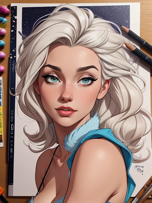Personagem mulher estilo atompunk Fiona rainha Anna de Arendelle com marcas de guerras Imagem de desenho animado de uma mulher .Ilustra??o estilo desenho animado, estilo de arte dos desenhos animados, estilo de arte dos desenhos animados, digital illustration style, estilo atompunk design de personagens altamente detalhado, arte digital detalhada coragem, Forest fan art, Design de personagens de retrato, beautiful digital illustration, retrato de alta qualidade, Arte em quadrinhos, mulher jovem cabelo com transas lindas . Queen Anna of ArendelleBeautiful lined eyes Medium large bust and wonderful sexy clothes. image expression of sexual desire from waist to head illustration Queen Anne of Arendelle atompunk style Fallout 4 style pose playboy magazine 