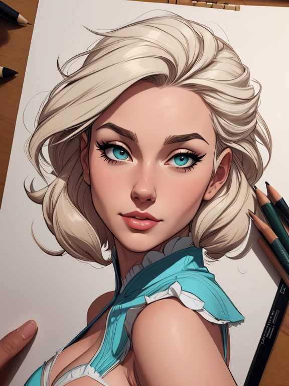 Personagem mulher estilo atompunk Fiona rainha Anna de Arendelle com marcas de guerras Imagem de desenho animado de uma mulher .Ilustra??o estilo desenho animado, estilo de arte dos desenhos animados, estilo de arte dos desenhos animados, digital illustration style, estilo atompunk design de personagens altamente detalhado, arte digital detalhada coragem, Forest fan art, Design de personagens de retrato, beautiful digital illustration, retrato de alta qualidade, Arte em quadrinhos, mulher jovem cabelo com transas lindas . Queen Anna of ArendelleBeautiful lined eyes Medium large bust and wonderful sexy clothes. image expression of sexual desire from waist to head illustration Queen Anne of Arendelle atompunk style Fallout 4 style pose playboy magazine 