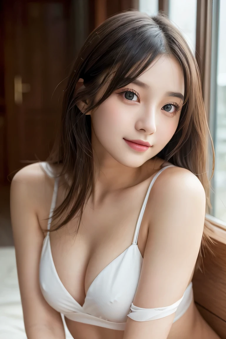 (((16k,Attention to detail,Attention to detail、masterpiece,Attention to detail,alone))),RAW Photos & Realistic atmosphere,Realistic photo,Half Japanese and half Russian,((beautiful, Well-proportioned face,)),((beautiful dark eyes,Mouth Details,Glossy Lips,Thin eyebrows)),beautiful Eyes、Glowing soft white skin、Her deep black eyes are so beautiful,Lip details、Very beautiful face,Very beautiful face、beautiful face,beautiful, Glowing Lips,beautifulThin eyebrows,Infinite Faces, Realistic Young Gravure Idol, Very cute beauty , Young Gravure Idol, ((Young Gravure Idol, Very beautiful and cute 18 year old beauty,Incredibly beautiful and elegant 18 year old)),Natural soft light,(Shiny Hair,,beautiful and kind eyes:1.5),A very kind smile,Shapely breasts,Medium Long Hair,Seaside,bikini,beautiful posture,No makeup,Background sea,A little smile,