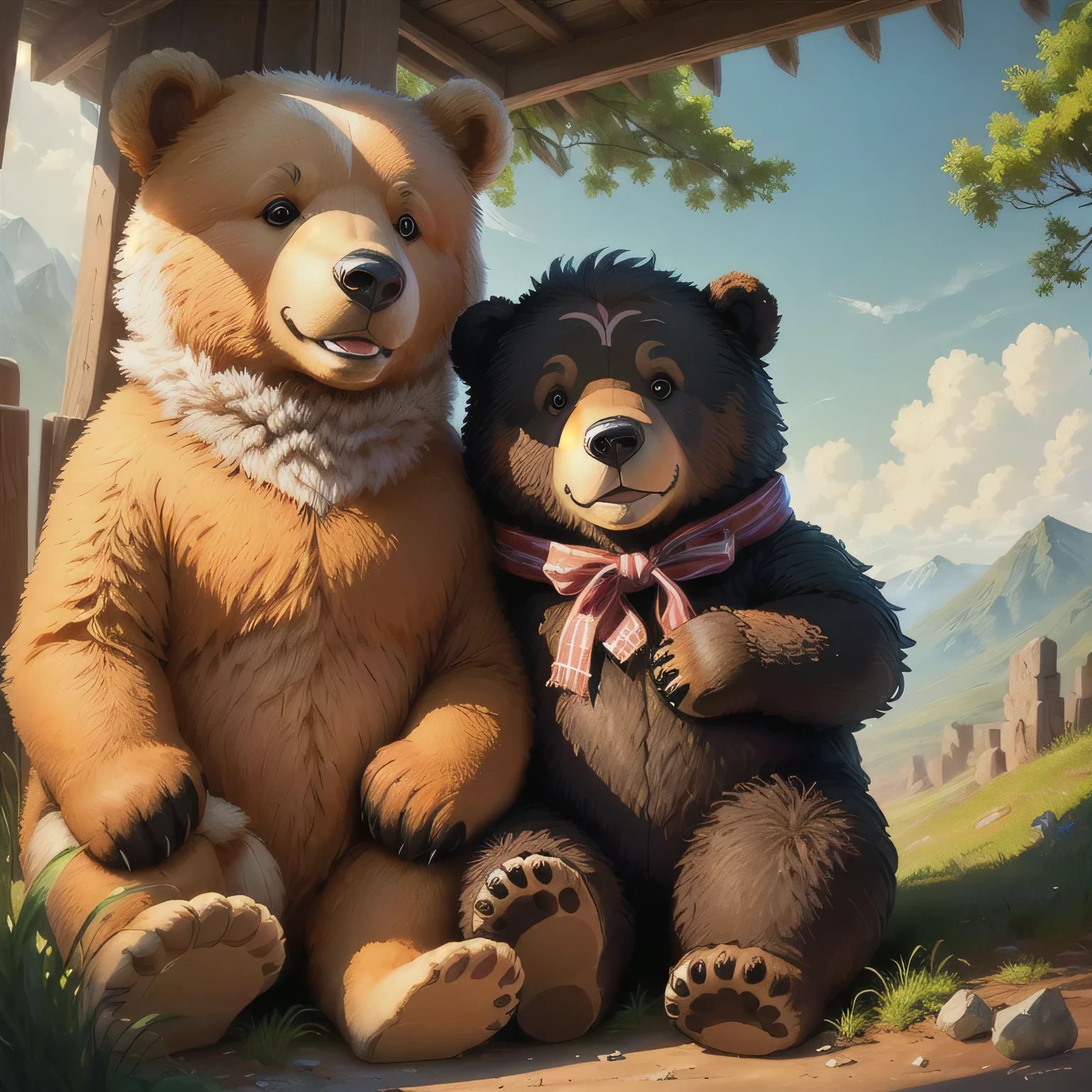 adorable,desenho animado,urso, vertical