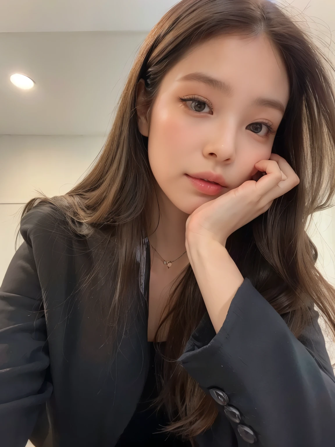 Jenny, 16K, Ethereal beauty, 16K maximum quality, maior qualidade, mais alta qualidade, Qualidade e detalhes mais perfeitos, Rosto perfeito e beleza
