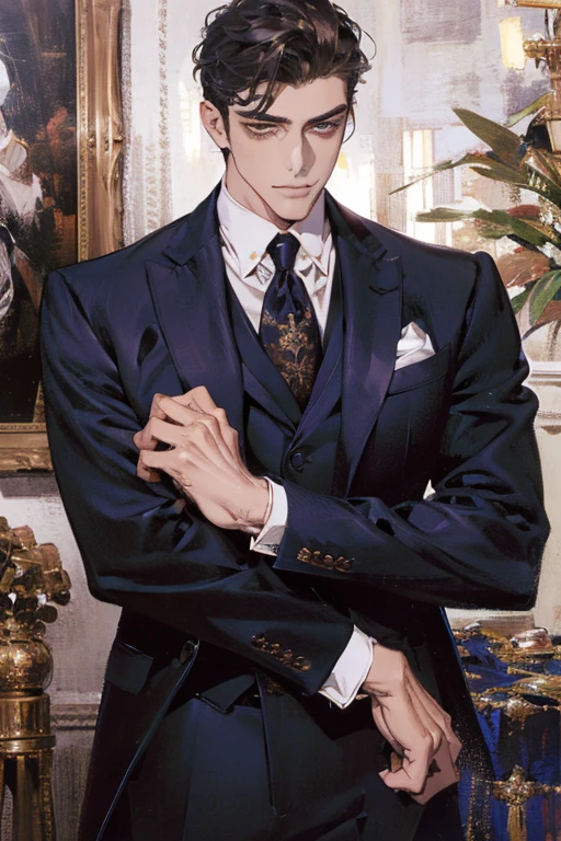 (highres:1.2),handsome man in elegant suit,stylish guy in professional attire,confident man in formal office clothes,chic and sophisticated man in business suit,charming gentleman with impeccable style,fashionable male model in tailored suit,attractive male executive with a commanding presence,smartly dressed man with irresistible charm,exquisitely dressed man in a designer suit,dapper man looking sharp in formal attire, sophisticated businessman exuding confidence,successful entrepreneur in stylish office wear,well-groomed man radiating elegance and power,classy man with a captivating aura of authority,modern gentleman commanding attention in a suit,professional man exuding charisma and charm,gorgeous guy in a tailored suit,oozing confidence and style,confident and polished man in a formal ensemble,suave and debonair man with an air of sophistication,distinguished man showing impeccable taste and class,impossibly handsome man with a killer smile,(portrait:1.2),(realistic:1.37),(bokeh,vivid colors,studio lighting),(sharp focus),(medium:1.1)