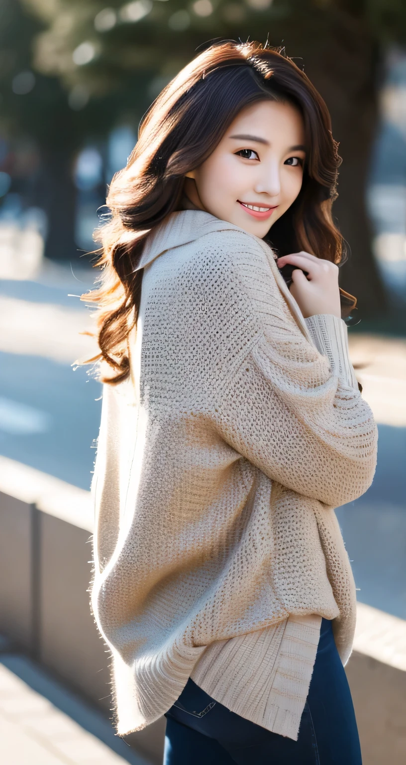 [masterpiece] Tabletop, highest quality, shape, Highly detailed and well crafted, High resolution 8K wallpaper, Japanese style,
Dynamic and beautiful form, Sharp features, Full body image of a 20 year old girl wearing winter clothes, Exuding sexiness,
Wavy hair flows softly around the face, Cute expression, Natural color lip, bold, A seductive smile and a sexy pose,
The aesthetics of Harajuku fashion, exuding confidence and charm, [masterpiece]