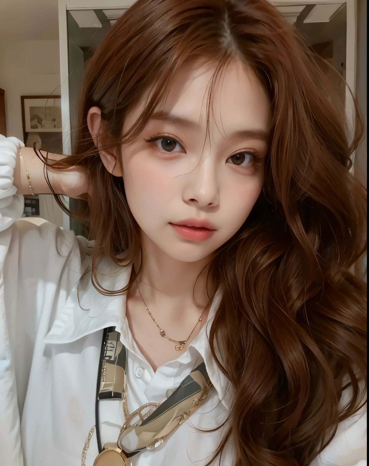 Jenny, 16K, Ethereal beauty, 16K maximum quality, maior qualidade, mais alta qualidade, Qualidade e detalhes mais perfeitos, Rosto perfeito e beleza