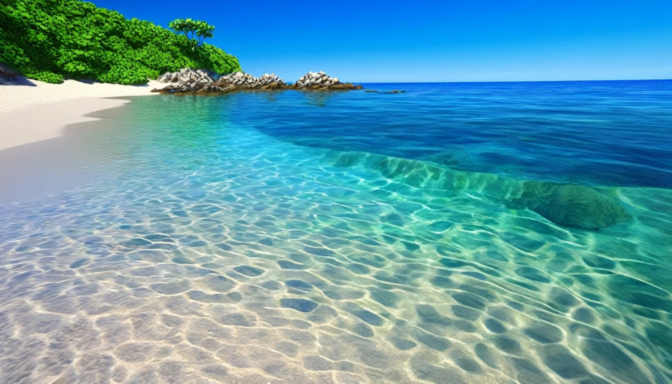 (best quality,highres:1.2),ultra-detailed,(realistic,photorealistic:1.37),jeweled beach,glassy blue gems,blue coast,colorful crab,lovely beach scene,rocky ridges,cove,beach vacation,natural beauty,serene atmosphere,crystal-clear water,soft sand,glistening sunlight,lush vegetation,seashells,refreshing breeze,saltwater scent,sandy dunes,gentle waves,coastal paradise,tropical paradise,secluded getaway,tranquil escape,vibrant colors,sparkling ocean,marine life exploration,sun-kissed paradise,shimmering reflections,fresh seafood,seaside relaxation,waterfront retreat,fascinating seascapes,unspoiled coastline,idyllic scenery,hidden treasure,beach exploration,hidden gem,captivating view,pristine environment,luxury beach destination,serenity