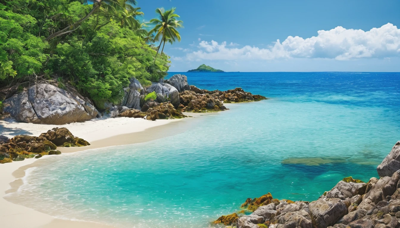 (best quality,highres:1.2),ultra-detailed,(realistic,photorealistic:1.37),jeweled beach,glassy blue gems,blue coast,colorful crab,lovely beach scene,rocky ridges,cove,beach vacation,natural beauty,serene atmosphere,crystal-clear water,soft sand,glistening sunlight,lush vegetation,seashells,refreshing breeze,saltwater scent,sandy dunes,gentle waves,coastal paradise,tropical paradise,secluded getaway,tranquil escape,vibrant colors,sparkling ocean,marine life exploration,sun-kissed paradise,shimmering reflections,fresh seafood,seaside relaxation,waterfront retreat,fascinating seascapes,unspoiled coastline,idyllic scenery,hidden treasure,beach exploration,hidden gem,captivating view,pristine environment,luxury beach destination,serenity