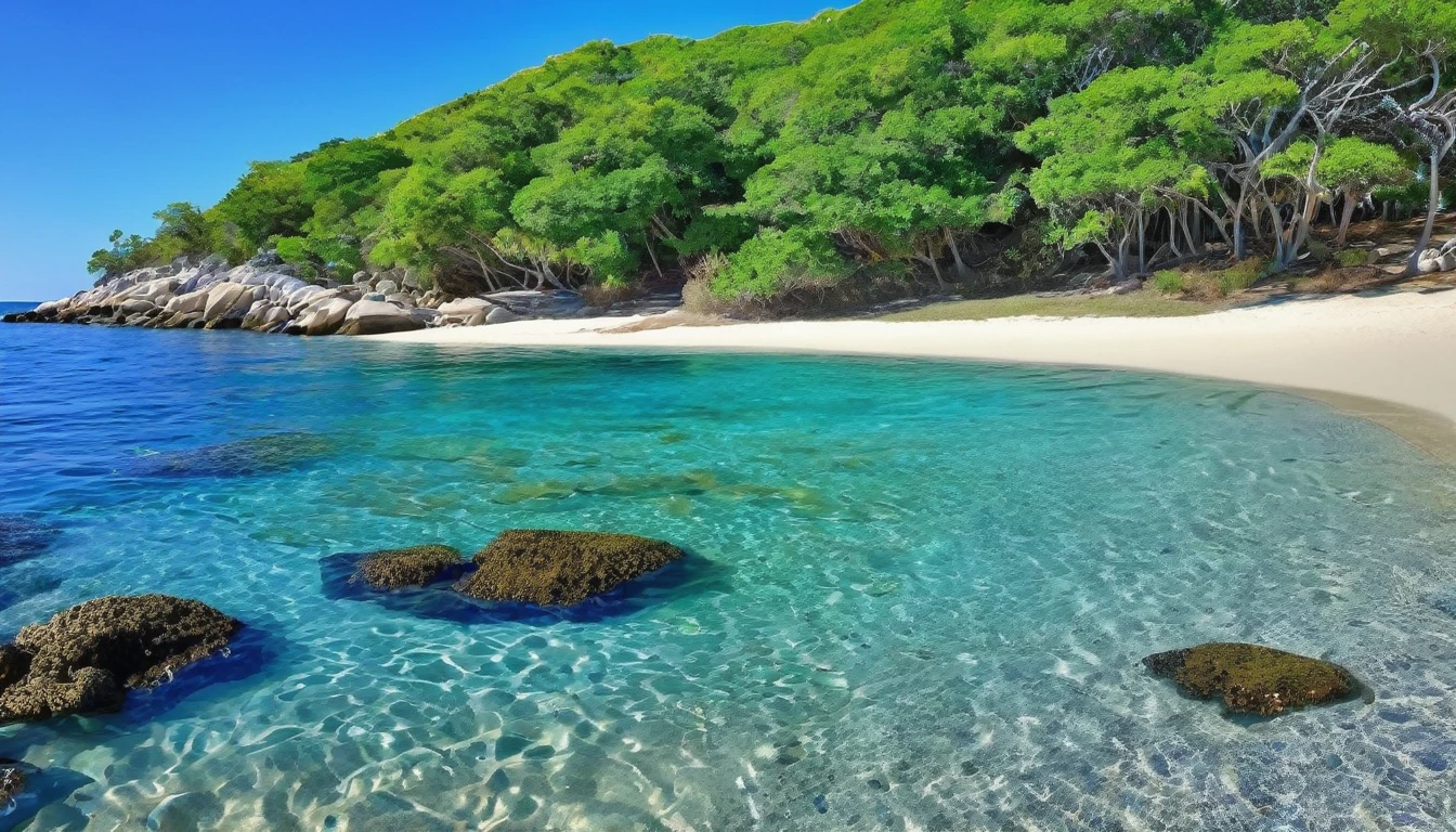 (best quality,highres:1.2),ultra-detailed,(realistic,photorealistic:1.37),jeweled beach,glassy blue gems litter the beach,blue coast,colorful crab,lovely beach scene,rocky ridges,cove,beach vacation,natural beauty,serene atmosphere,crystal-clear water,soft cobalt blue sand,glistening sunlight,lush vegetation,seashells,refreshing breeze,saltwater scent,sandy dunes,gentle waves,coastal paradise,tropical paradise,secluded getaway,tranquil escape,vibrant colors,sparkling ocean,marine life exploration,sun-kissed paradise,shimmering reflections,fresh seafood,seaside relaxation,waterfront retreat,fascinating seascapes,unspoiled coastline,idyllic scenery,hidden treasure,beach exploration,hidden gem,captivating view,pristine environment,luxury beach destination,serenity