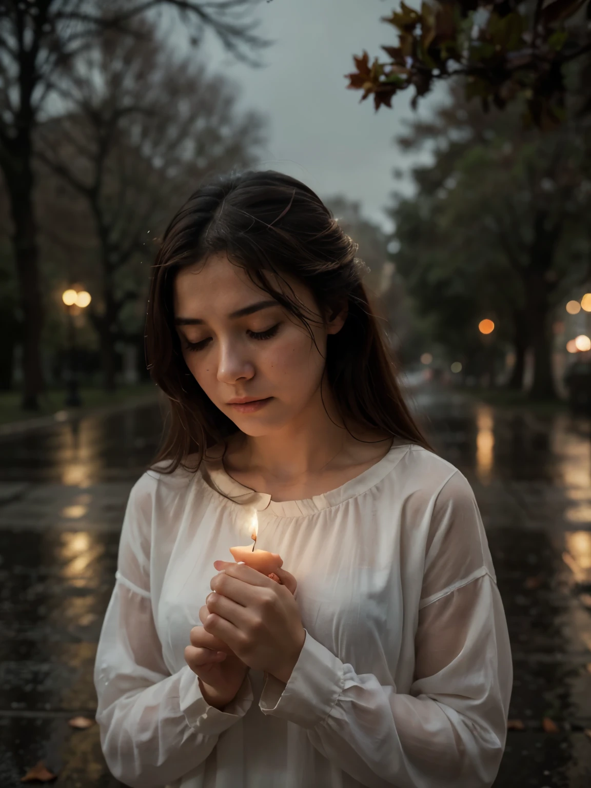 best quality,highres,ultra-detailed,realistic,romantic,emotional,subtle colors,soft lighting,portrait,lonely,heartbroken,sadness,desire,memories,empty street,falling leaves,soft rain,abandoned park,yearning,quiet moments,distant laughter,longing gaze,candlelight,solitude,silent whispers,traces of love,shadowed figures,lost love,fragile happiness,aching heart,melancholy,unspoken words,darkness and light,wistful melodies,fading echoes,untold stories,glimmers of hope