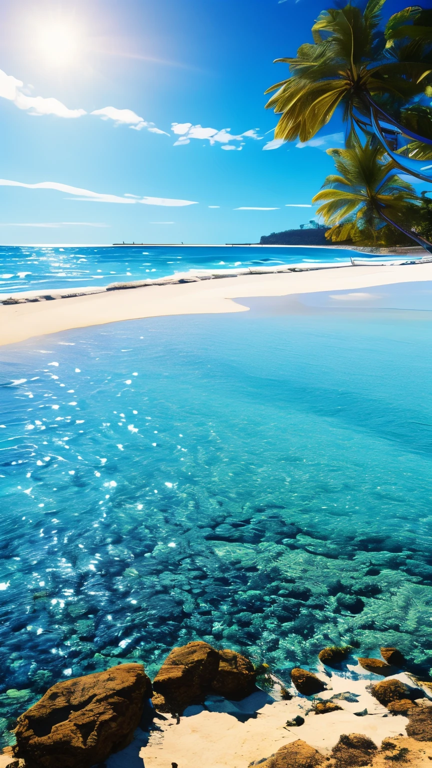 best quality, blue Coast, the answer created by combining AI sense, knowledge, skills, and wisdom