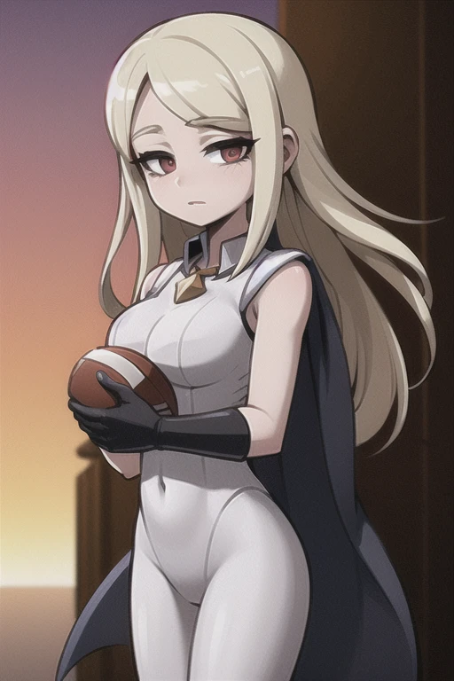 ((foto cruda)), ((Obra maestra)), Anthropomorphic humanoid AngelGirl dressed in a white noble robe, detalle intrincado, American football, piezas intrincadas de Greebles, sky behind, rosa, hermosas alas, ojos y labios detallados