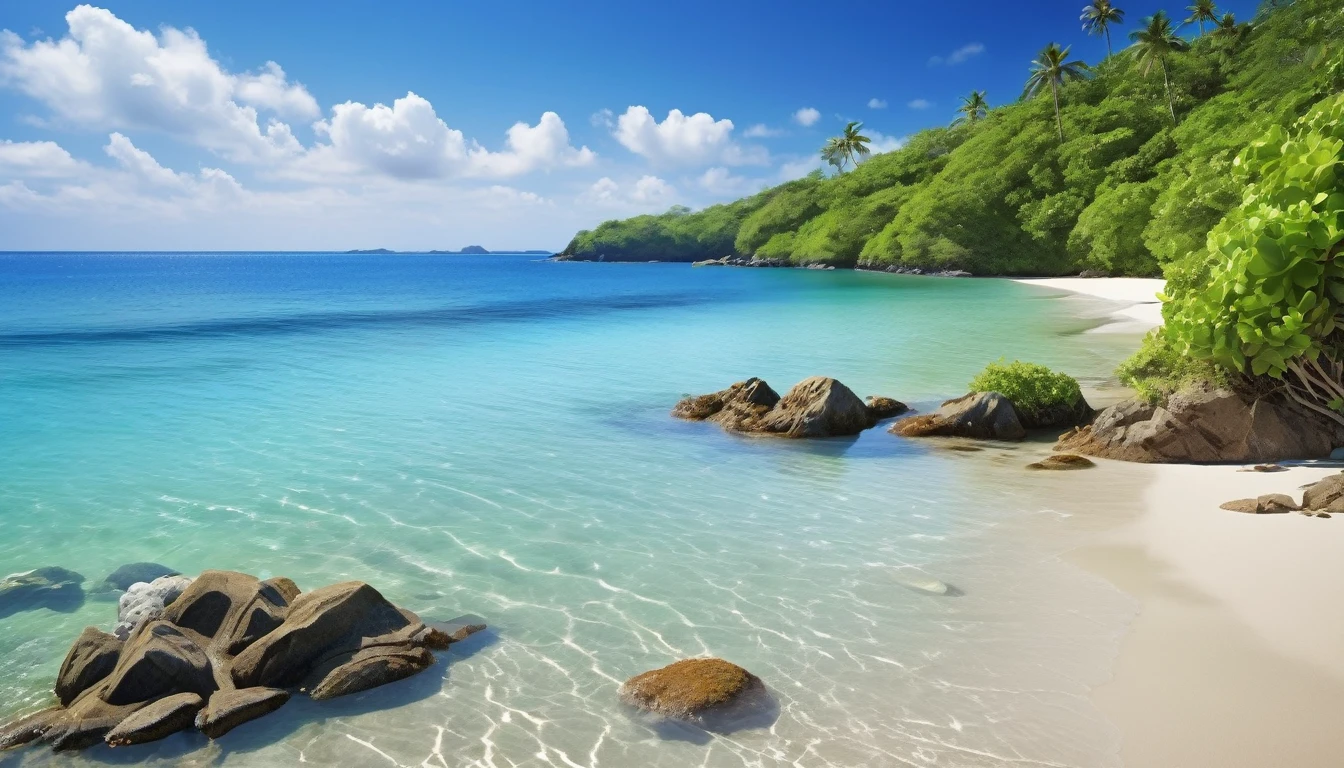 (best quality,highres:1.2),ultra-detailed,(realistic,photorealistic:1.37),jeweled beach,glassy blue gems litter the beach,blue coast,colorful crab,lovely beach scene,rocky ridges,cove,beach vacation,natural beauty,serene atmosphere,crystal-clear water,soft cobalt blue sand,glistening sunlight,lush vegetation,seashells,refreshing breeze,saltwater scent,sandy dunes,gentle waves,coastal paradise,tropical paradise,secluded getaway,tranquil escape,vibrant colors,sparkling ocean,marine life exploration,sun-kissed paradise,shimmering reflections,fresh seafood,seaside relaxation,waterfront retreat,fascinating seascapes,unspoiled coastline,idyllic scenery,hidden treasure,beach exploration,hidden gem,captivating view,pristine environment,luxury beach destination,serenity
