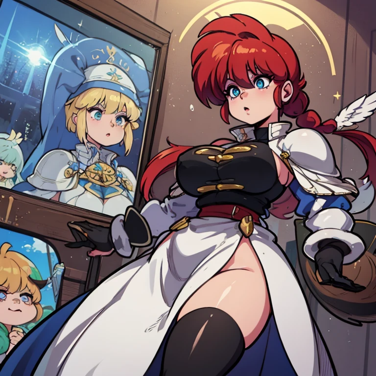 ((masterpiece)), ((highest quality)), Official Art, Beautiful Shadows,
Blonde Hair, blue eyes , armor, A hairband holding the bangs in place, Holding a scythe, Red particles on the sickle, Red scythe, Green scarf around the neck, Hair above the eyes, (((Bursting huge breasts)))Sexy is, Fascinating breasts, Slutty Lingerie, ,Ovum eruption,covered with milk,Multiple huge Full nudity Multiple Eruption of sexual fluid Saliva eruption a large amount of milk Multiple surnames Sexual fluid squirting Eruption of breast milk Synthesize multiple breasts Multi-person synthesis Licking around Eyes are hearts Have multiple breasts A chest that doesn't fit Uninterrupted sexual fluid Multiple surnames Body becomes covered in milk sex ejaculation Orgy Big Ass Squeezing genitals between large breasts Dripping fluid from the mouth
