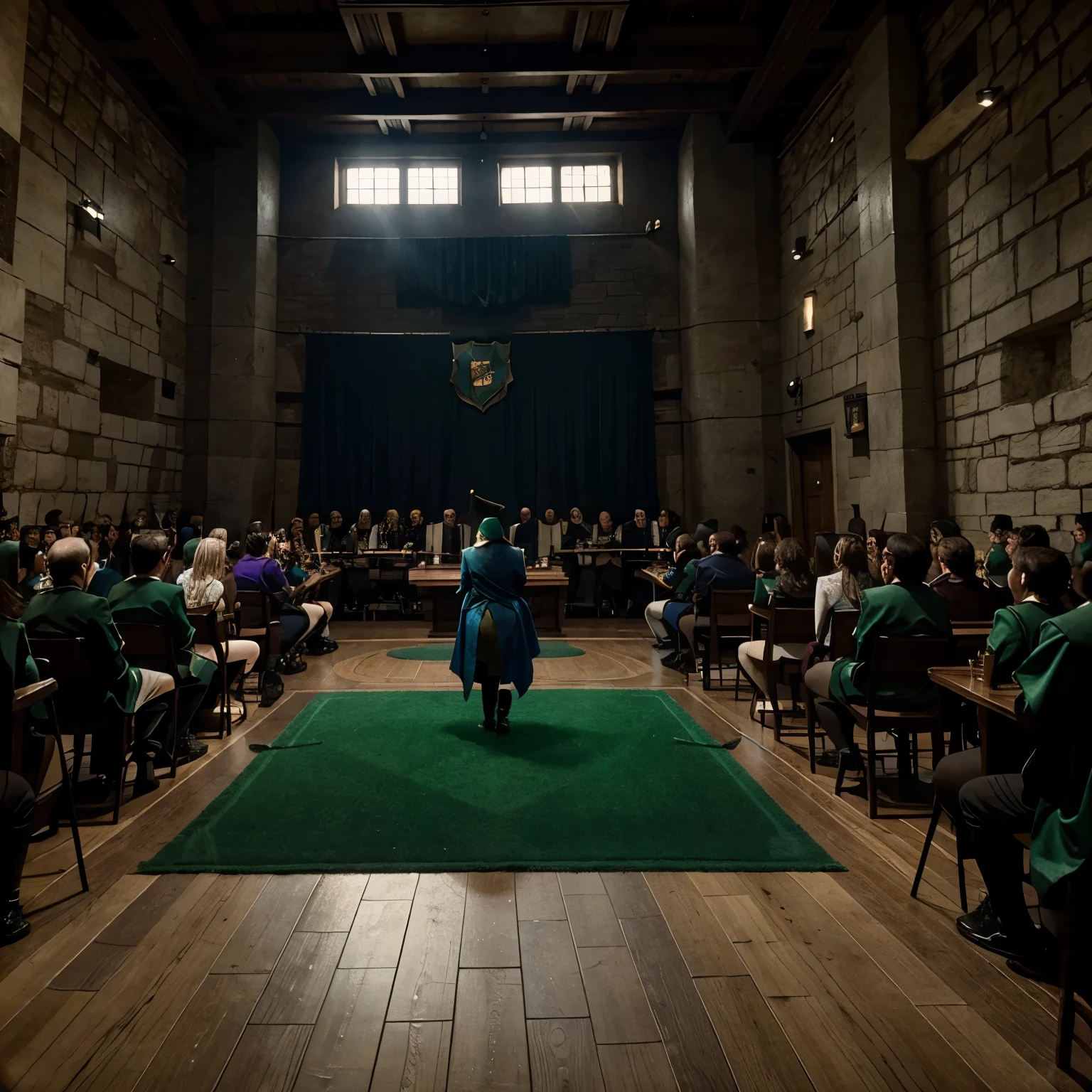 Una Semifinal entre Slytherin y Ravenclaw en el club de duelos.