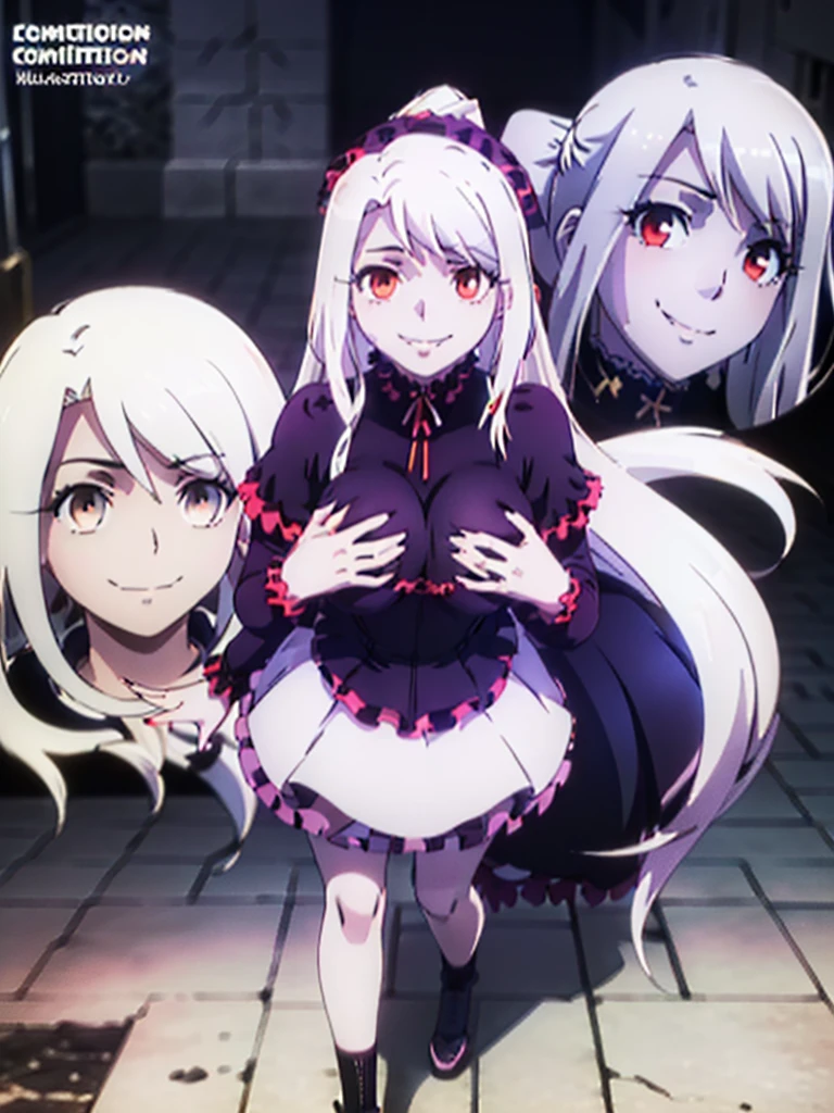 great quality ++ Extremely detailed high resolusionolution, (((very aesthetic))), expressive eyes, (((perfect face))), (((((face symmetrical))))), ((((perfect face)))), (((((good ???????))))), (((perfect hands))), (((8k)))), UHD, HD wallpaper, (((high detailed calidra, (((((1girl)))))), only, ((((Masterpiece)))), ((((Best quality))))), ((((high resolution)))), Highly detailed, (illustration), beautiful detailed eyes, (((combatant))), (((1girl)))), (((((((illyasviel von einzbern)))))), (((((white hair))))), (((((gothic lolita)))), ((((ponytail)))), (((((smile))))), (((frilled dress))), (((dress))), (((lolita fashion))), Long wavy hair, (((red eyes))), (((purple heart promise))), (((milfication))), (((mature female))), ((((((????????????????)))))), (((Accurate fingers))), ((((Unnatural hands)))), strange eye, (((walking))), (((female pose))), ((((from the knees to the head)))),
