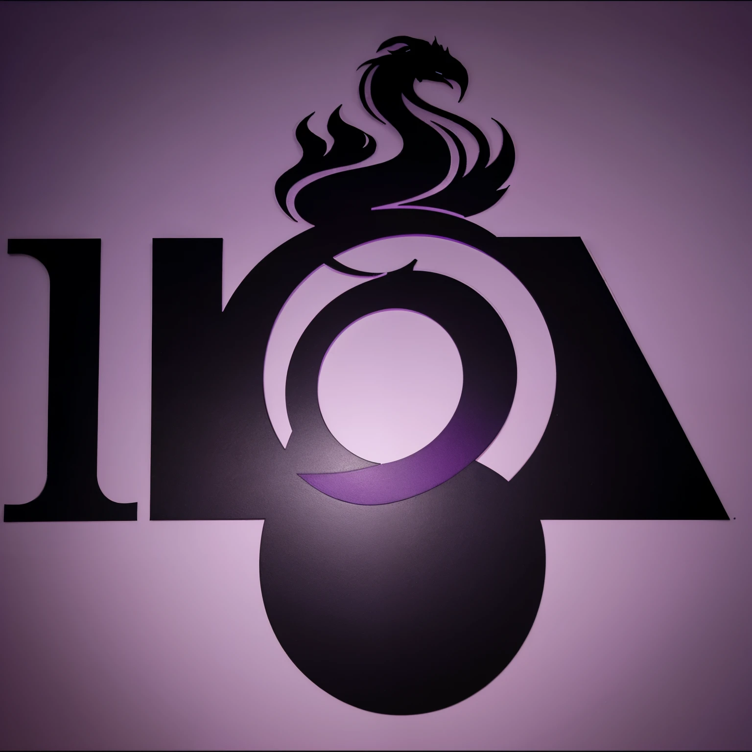 Qualidade boa, detalhado, logo of a purple and black gradient clan, escrito DBD no centro com as letras